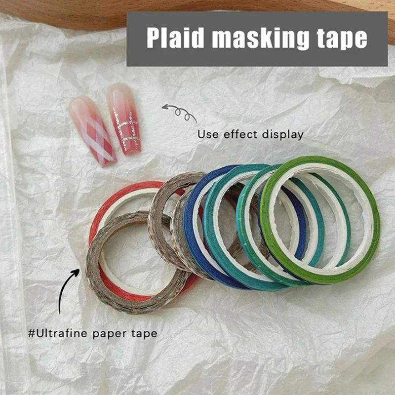 20 Rolls Creative Striping Line Guide Tapes Professional Grade Masking Nail Art Tape Rolls DIY Manicure Pattern Tools