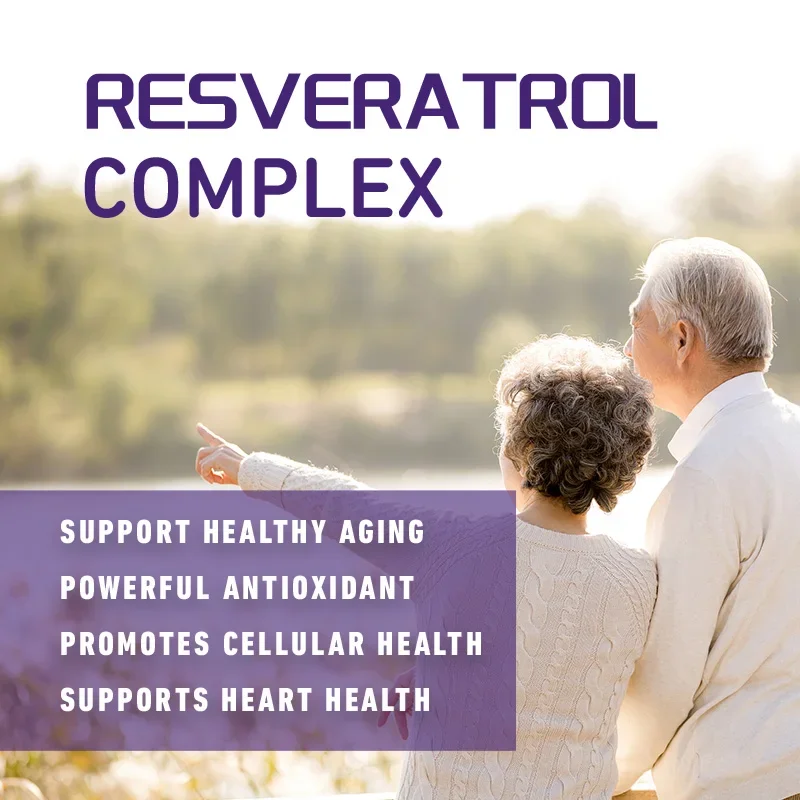 Resveratrol Complex - Support Circulatory Health, Healthy Aging, Antioxidants, Cardiovascular Health, Promotes Smooth Skin