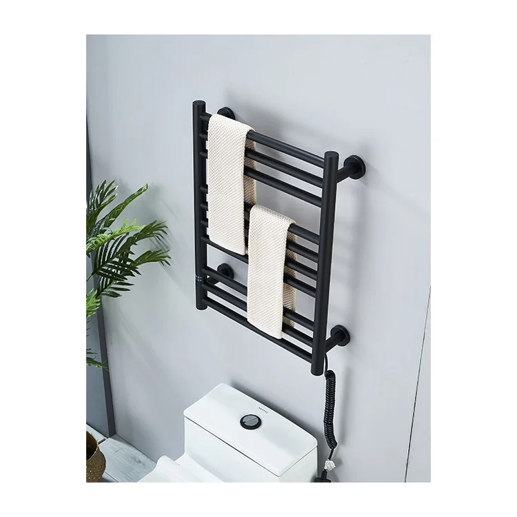 Hotel Bathroom Smart Toilet Stainless Steel Towel Warmer Sterilization Electrically Heated Intelligent Towel Rack