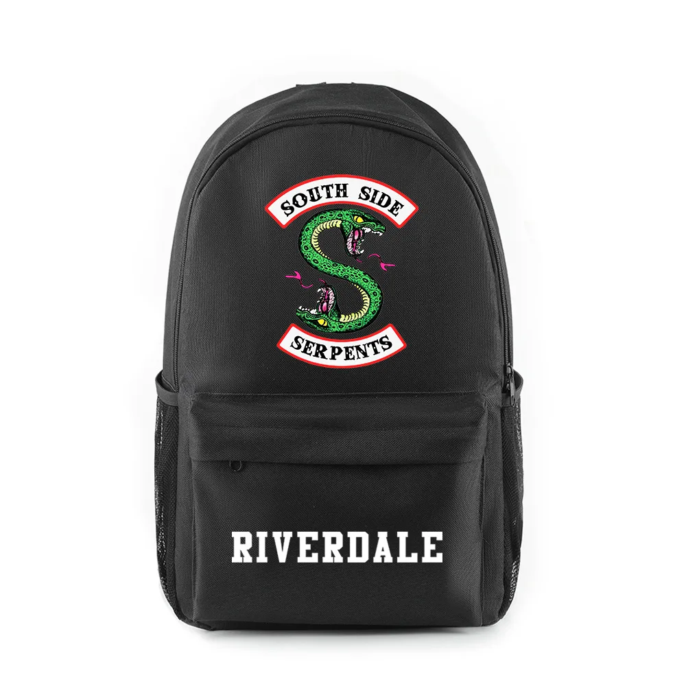 Zaini per notebook di lusso popolari South Side Serpent Riverdale Stagione 5 Borse da scuola Stampa Zaini per laptop impermeabili Oxford