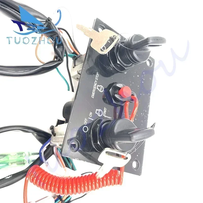 37100-96J14 NEW Dual Ignition Key Switch Panel For Suzuki DF100A 115A Marine Outboard 37100-96J14
