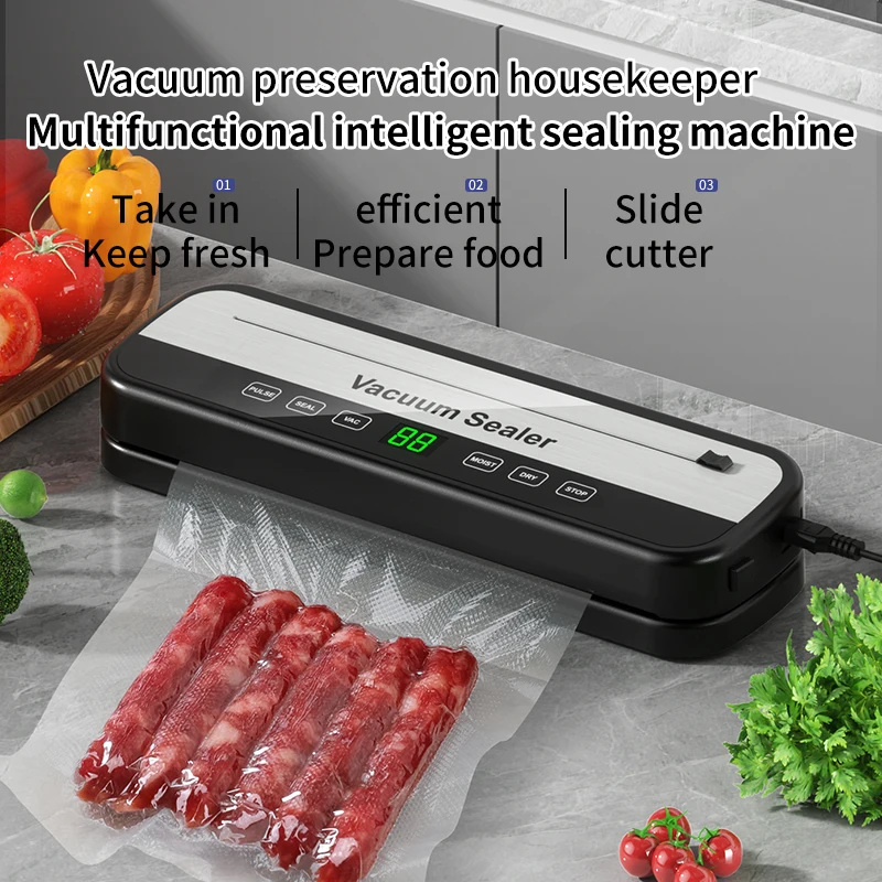 Vacuum Sealer Machine Food Packaging is Moisture-Proof Sealed And Kept Fresh Kitchen Meat And Vegetable Refrigeration Packaging