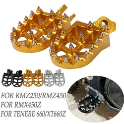 RMZ 450 250 RMX 450Z RM 125 Footpegs Foot Rest Mat Footrest Foot Feg Front for SUZUKI Tenere 660 XTZ XT660Z RMZ250 RMZ450 RMX450