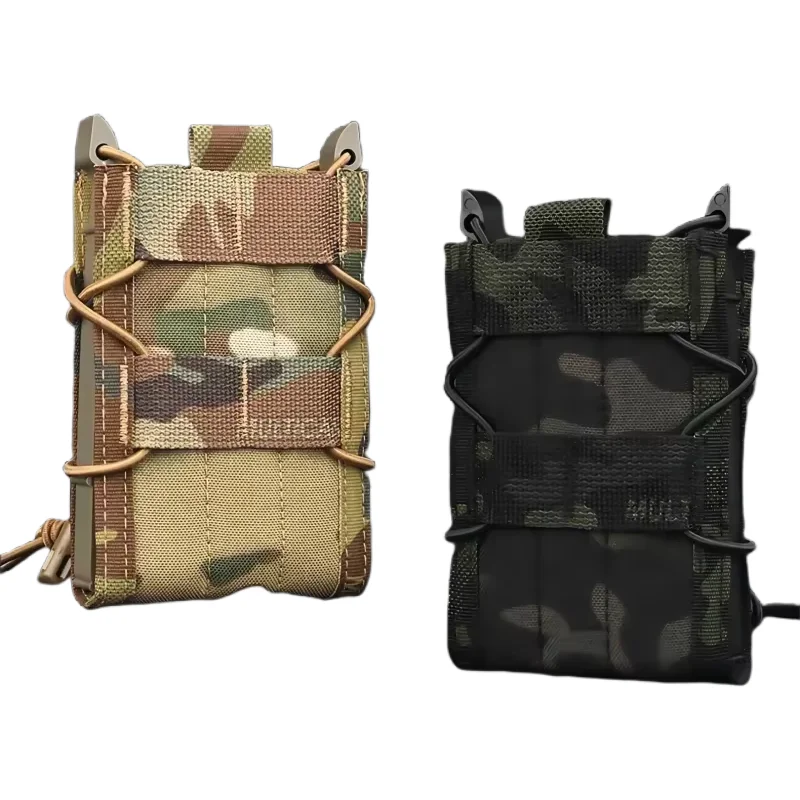 

Tactical MOLLE 5.56 Magazine Pouch for AR15 M4, Single Mag Holster Bag, Hunting Rifle Pistol Mag Pouch Accessories