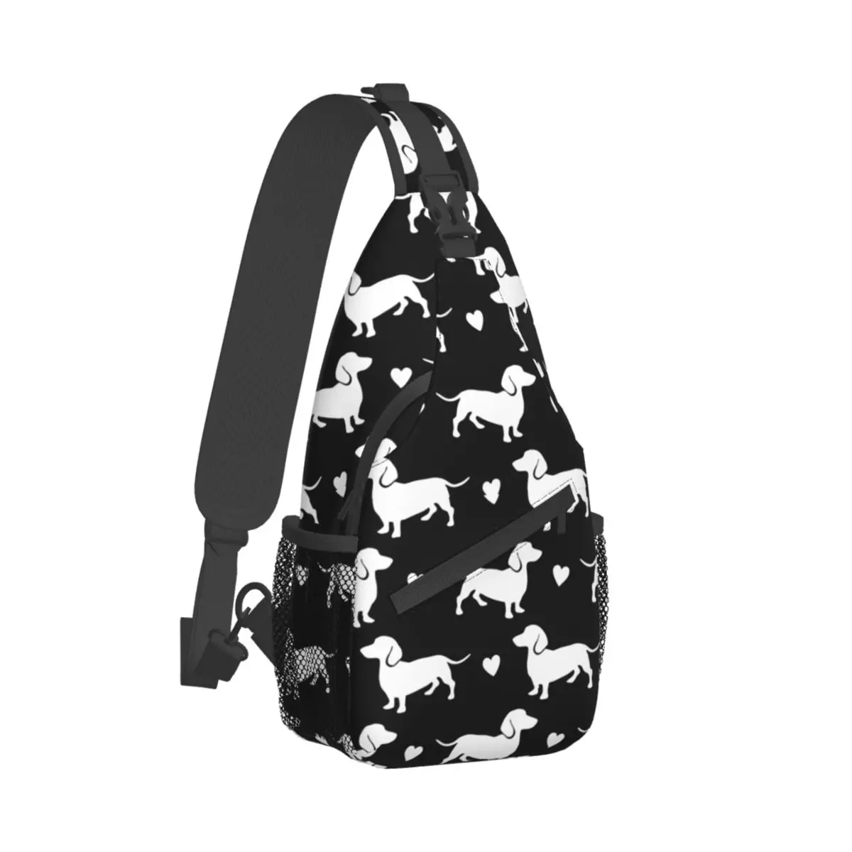 

Dachshund Dixie Dog Lover Crossbody Sling Bag Chest Bag Wiener Sausage Shoulder Backpack Daypack Hiking Travel Cycling Bookbag