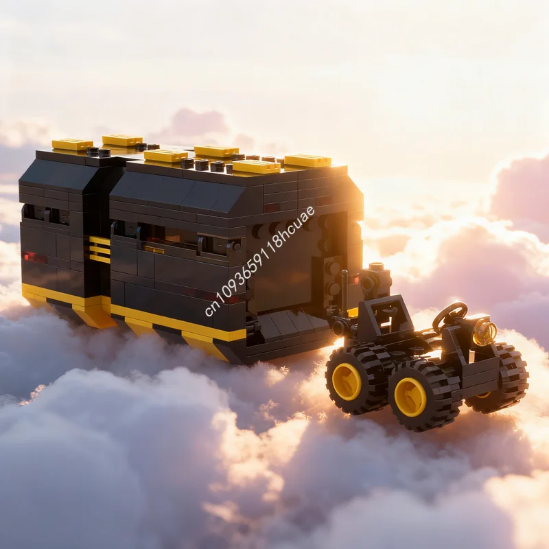 

235 деталей MOC Space Blacktron I Renegade Pod Buggy: Конструктор, развивающая игрушка, идея для подарка на Рождество, DIY-набор для обучения