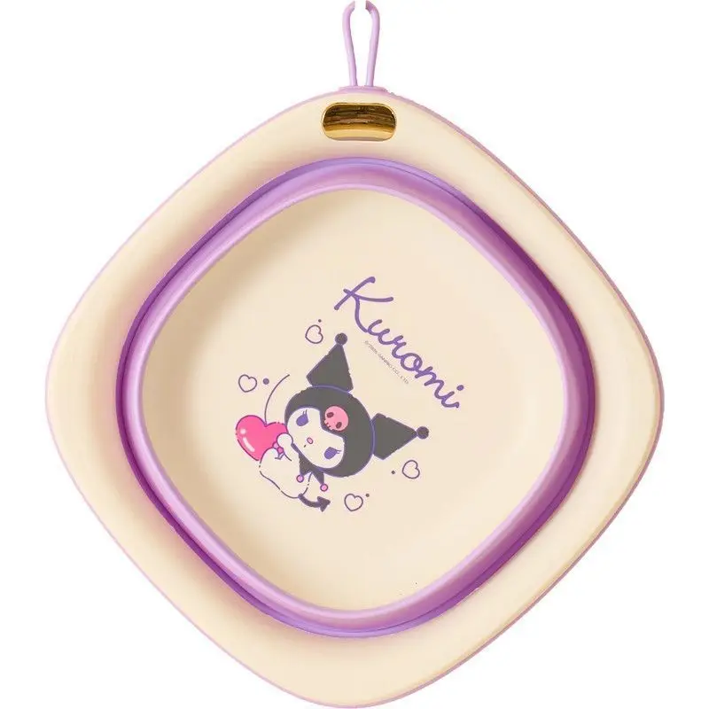 

Sanrios Hello Kittys Cartoon Student Portable Foldable Bucket Multi Functional Travel Dormitory Take A Bath Outdoors In Vehicle