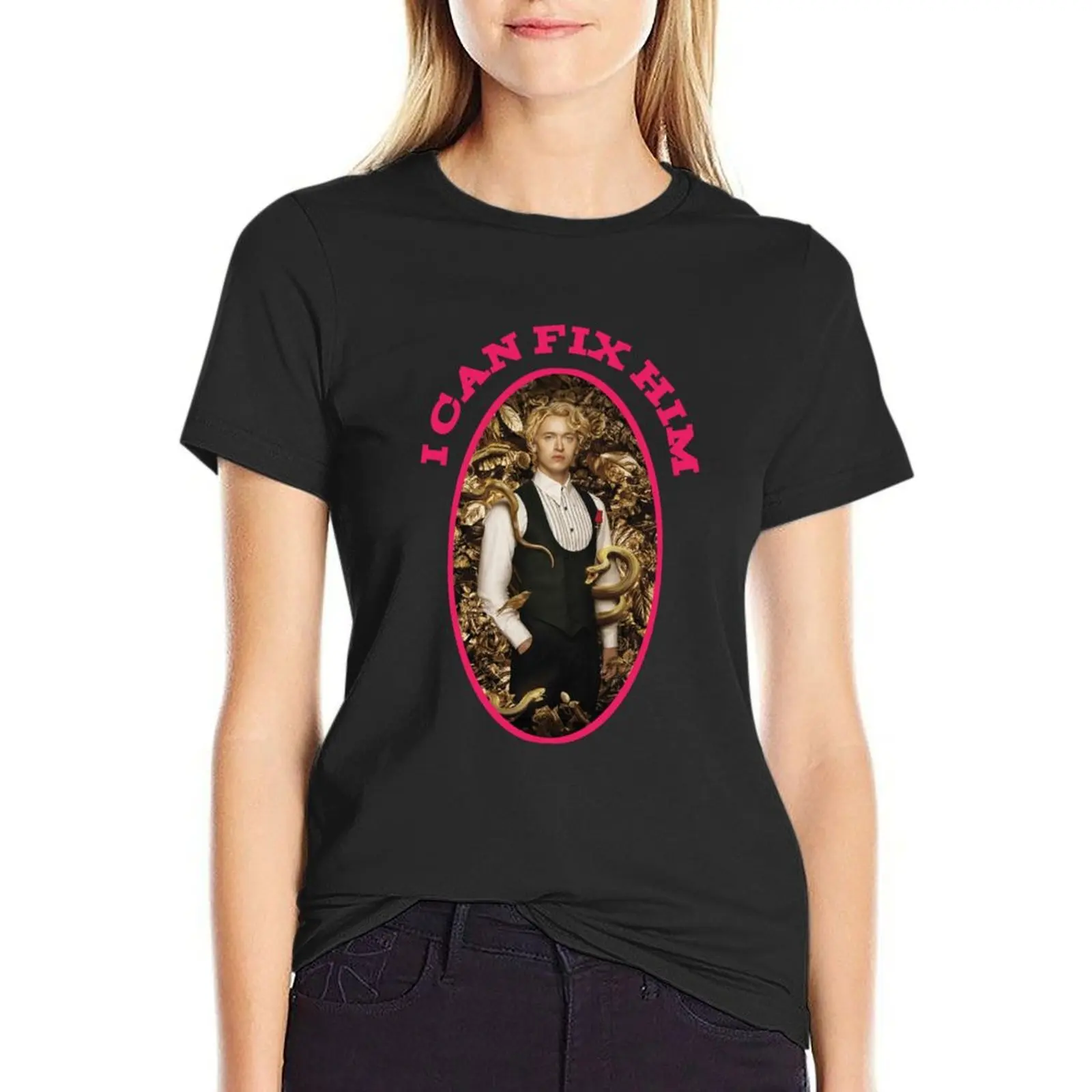 Coriolanus Snow I can fix him T-Shirt Blouse lady clothes customizeds funnys Women clothing