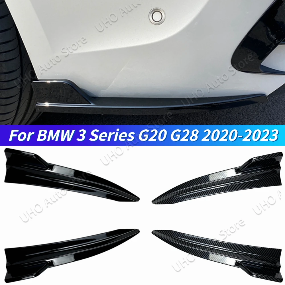 

Car Rear Bumper Lip Splitter Spoiler For BMW 3 Series G20 G28 M Sport 320i 325i 330i 2020-2023 Corner Canard Body Kits Trim