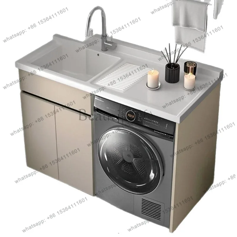 Balcony Washing Machine Cabinets Modern Design Washboard Storage Creative Bathroom Furniture Muebles Para Baño