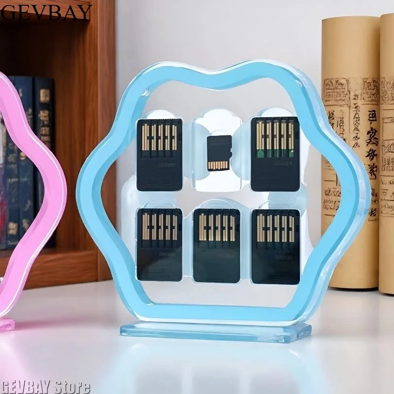 Magnetic Transparent Acrylic Cat Claw Game Card Storage Box Large Capacity For Switch Game Cassette Accessories