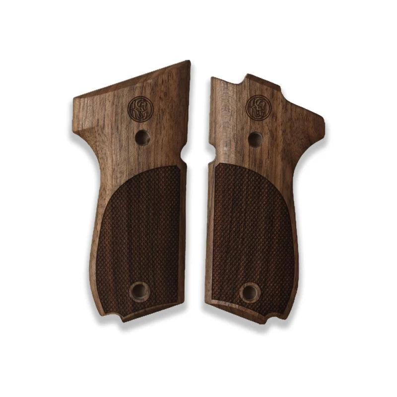 KSD Brand Smith Wesson MOD 952 Compatible Walnut Grips Diamond