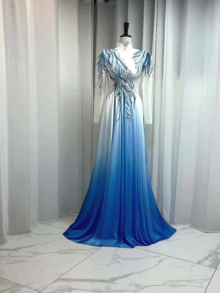 

University Graduation Ceremony Vocal Teacher Oscar Evening Dress сценический костюм для вокальной группы женской