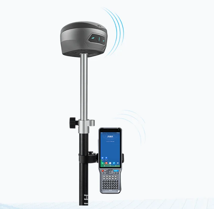 Hi-target VRTK Visual RTK With 1408 Channels And UM980 GNSS With IMU Base And Rover Station For Land Surveying
