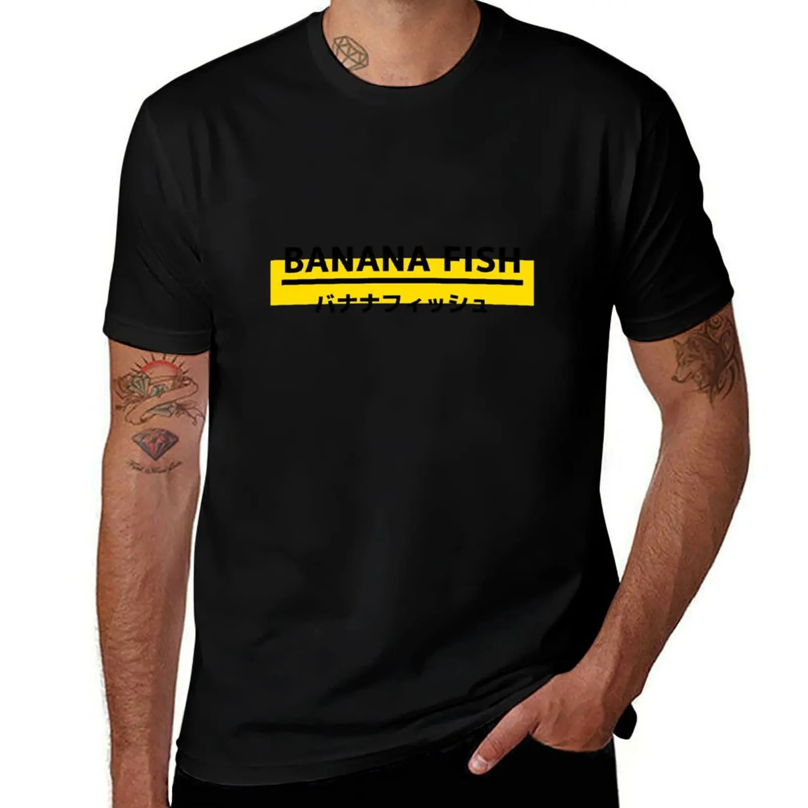 

banana fish T-Shirt man t shirts graphic t shirts with prints t shirt for man T-shirt