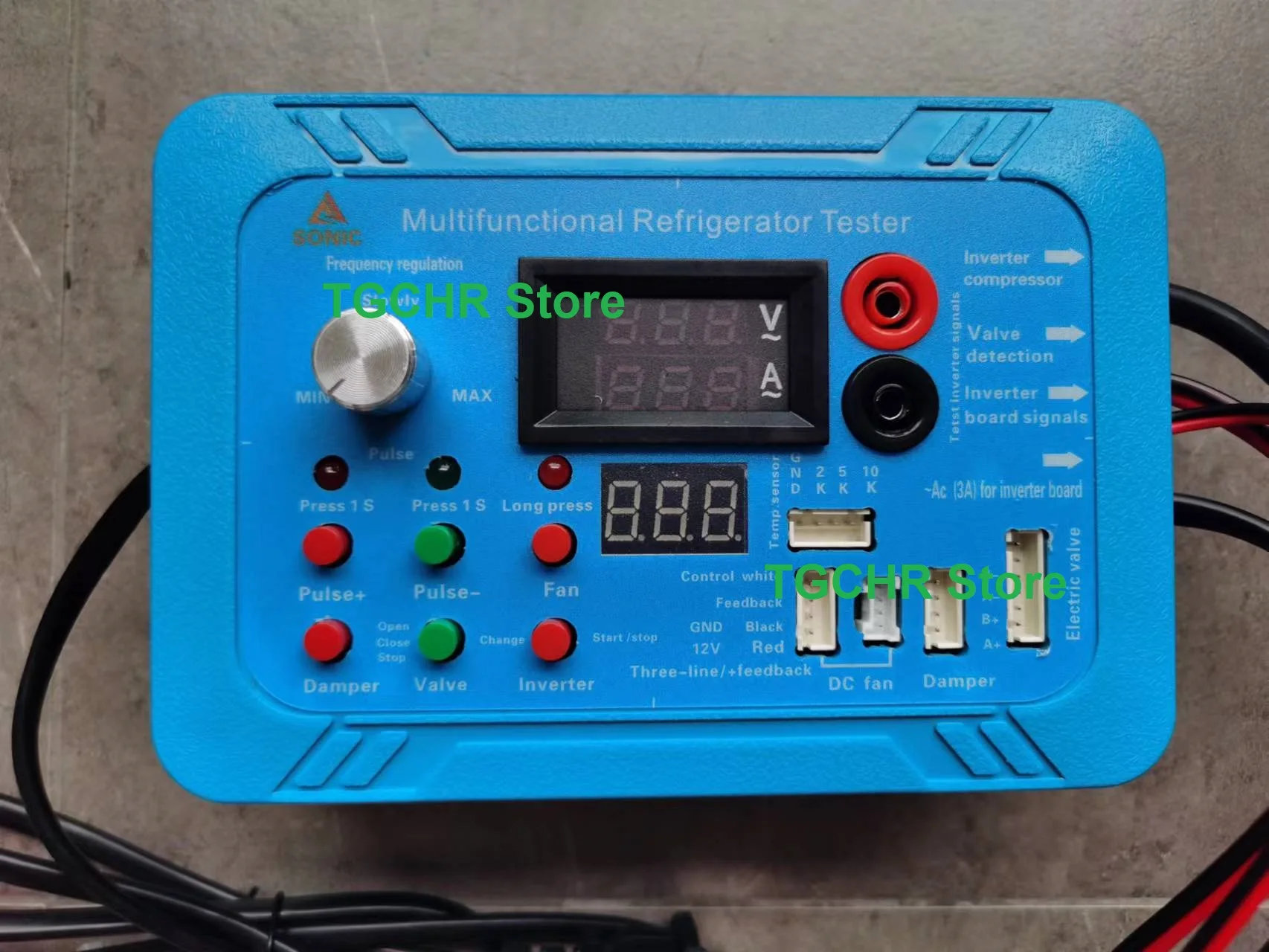Inglês Versão Geladeira Compressor Inversor Placa Tester Pulso Válvula Solenóide Inversor Geladeira Ferramenta de Teste Universal