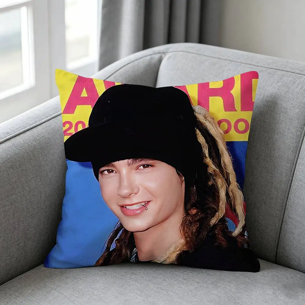 Bill Tom-m Kaulitz Tokio Hotel-l Pillow cover Simple solid color design Surprise For Multiple Bedroom Styles.