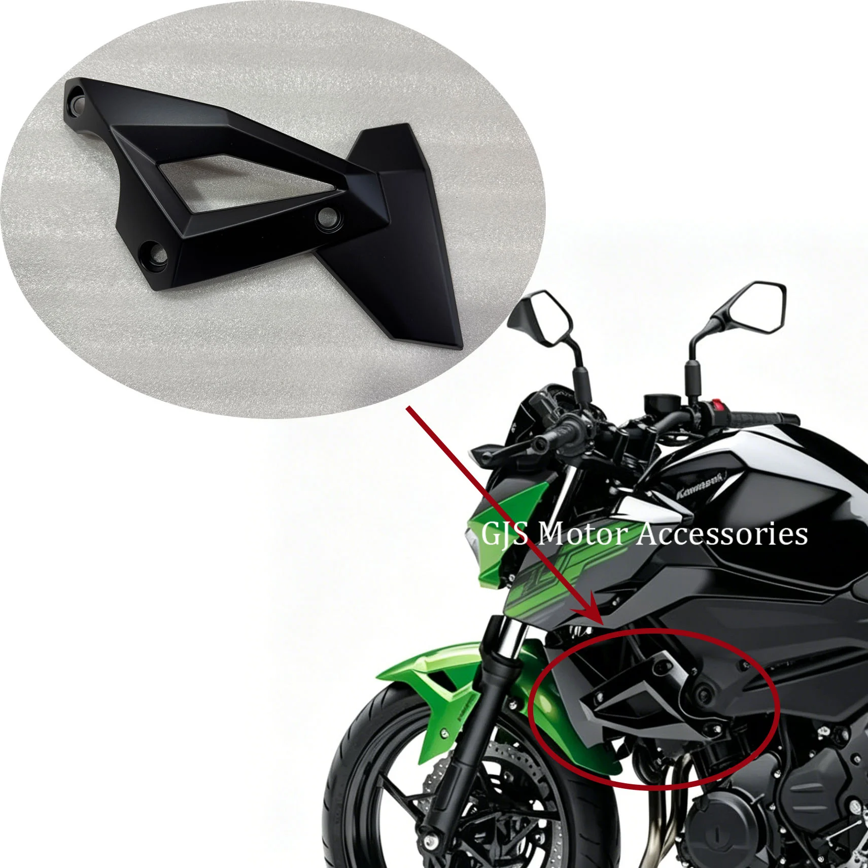 

Motorcycle ABS PLASTIC Hydro Dipped Side Frame Radiator Guard Fairing Fit for Z400 2018 2019 2020 2021 2022 2023 Yearh