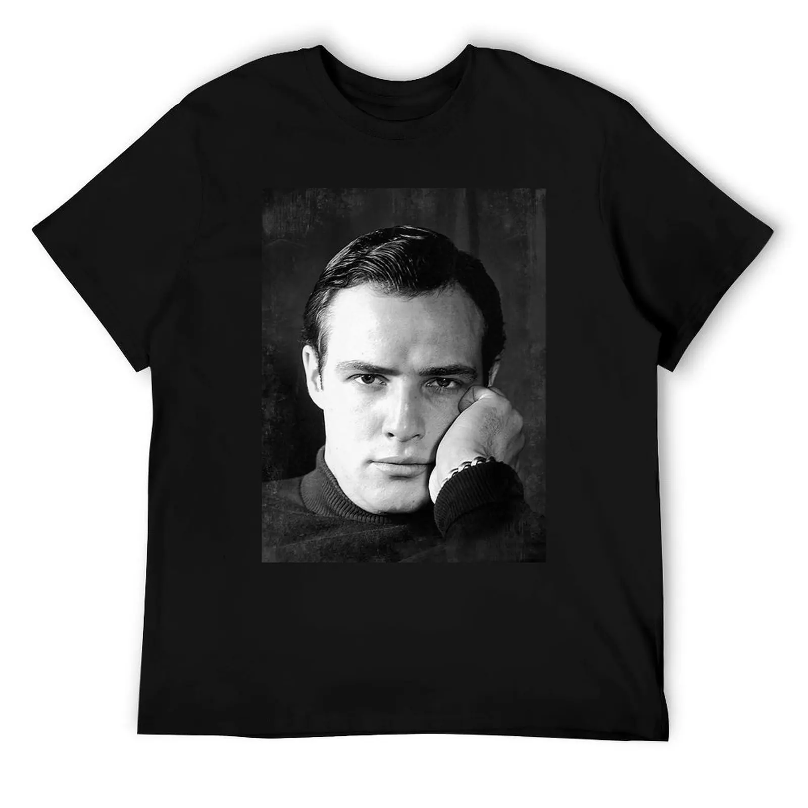 

Marlon Brando - BW Vintage - D17 T-Shirt funny t shirts cotton printed t shirts for man T-Shirt