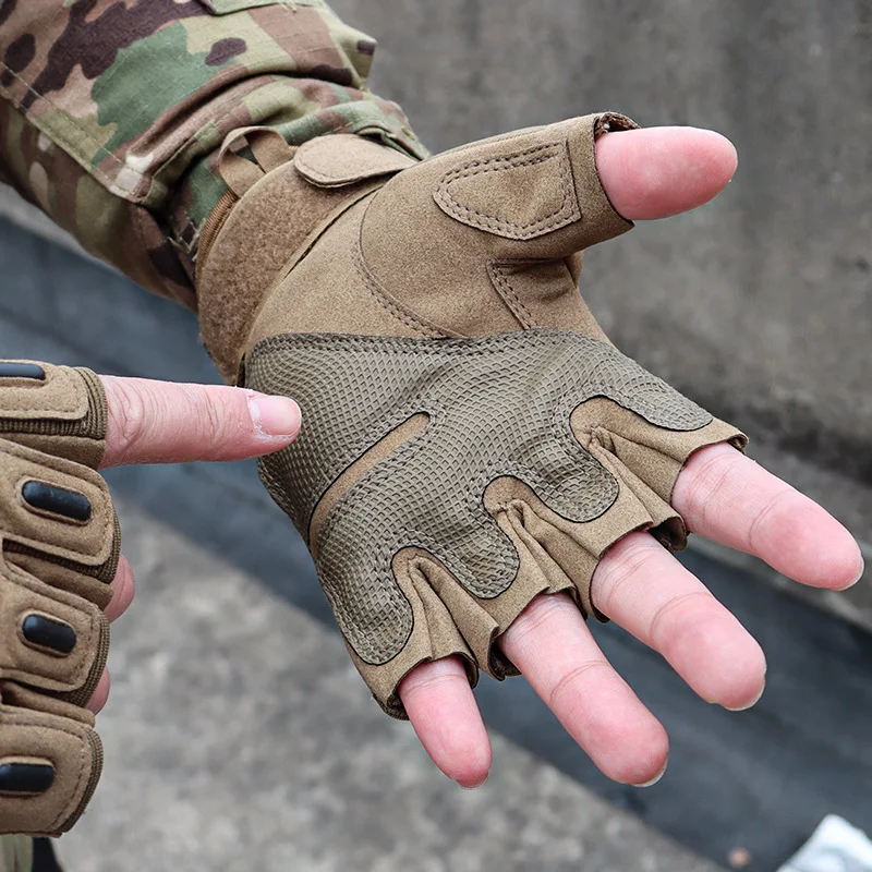 Outdoor tactical gloves mountaineering sports protection comprehensive Half Finger Gloves Fitness Gloves men's Half Finger