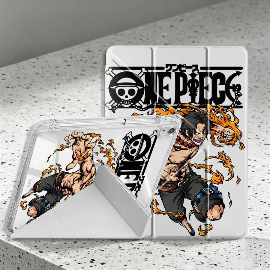 One Piece Law Tablet Case For Samsung Galaxy Tab A9 Plus S10 Lite A8 S8 S7 FE S9 Plus A11 With Pen Slot Cover