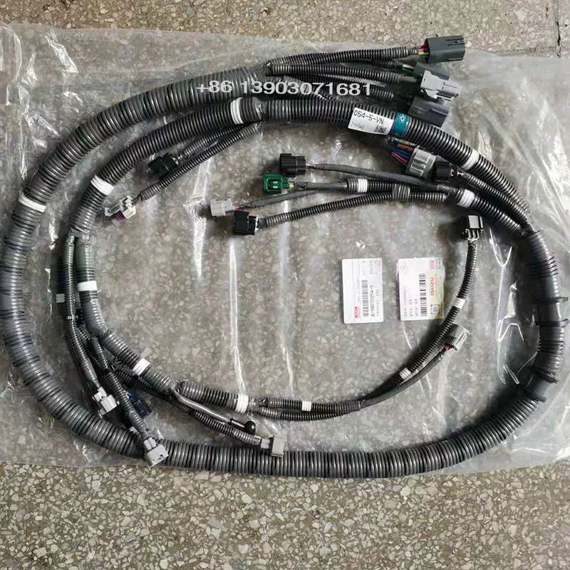 High Quality Original 4JJ1 Engine Wire Harness 8-98035054-4 8-98035054-5 For Isuzu Excavator Spare Parts Wring Harness