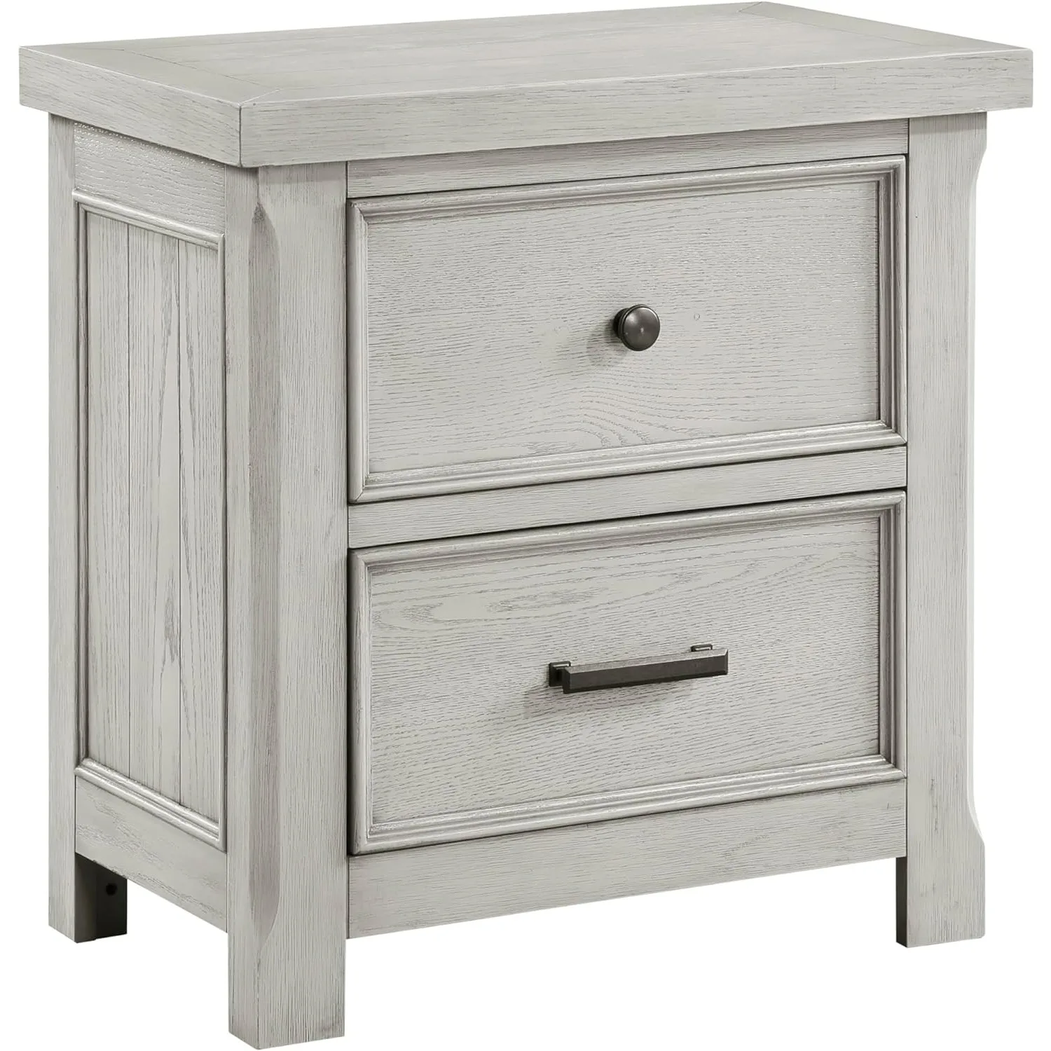 Lexicon Lise 2-Drawer Nightstand, Antique White