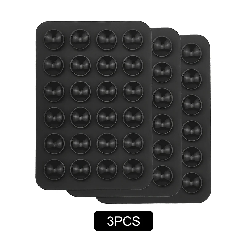 3/6/12Pcs Silikon Saug Telefon Halter Multifunktionale Saugnapf Matte Wand Stehen Anti-Slip Einseitige fall Montieren Aufkleber