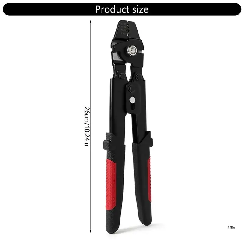 Fishing Crimping Tool Fishing Wire Line Crimping Rigging Kit Fishing Pliers with 180Pcs Crimp Looping Sleeves