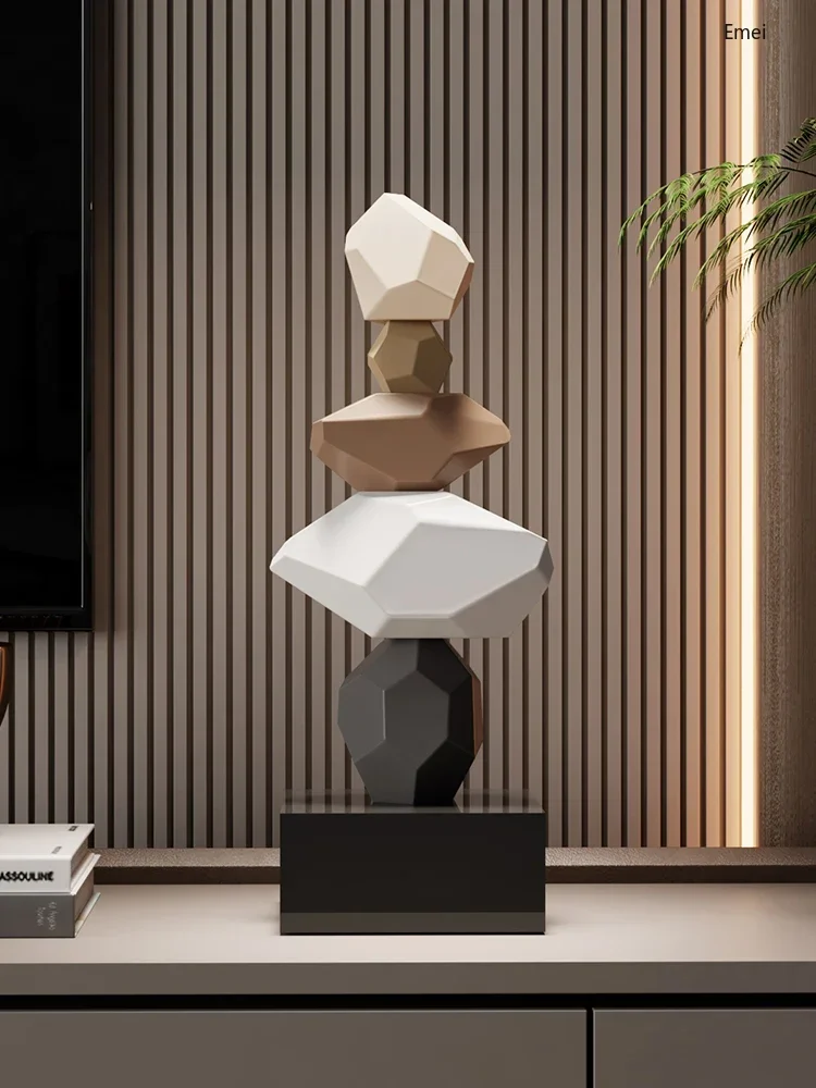 

Lucky Stone Desktop Decoration Modern High Sense Home Furnishings Decorations
