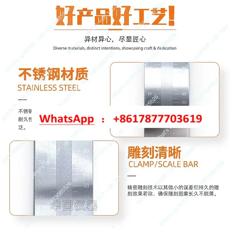 stainless steel scraper fineness meter 0-25/50/100/150um fineness plate coating size particle fineness meter
