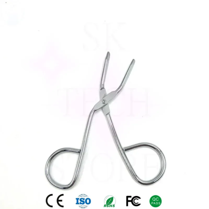 

Professional Eyebrow Tweezers Sharp Slanted Facial Hair Remover Clip Makeup Eyebrow Trimming Clip Stainless Steel Plucking Clip