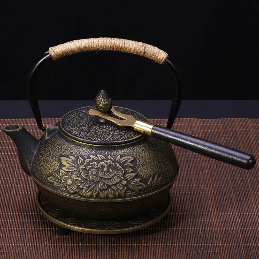 

Iron Wood Teacup Clip Heat Resistant Tea Ceremony Accessory Gongfu Tea Holder Serving Fork Appetizer Picker Kitchen Bar