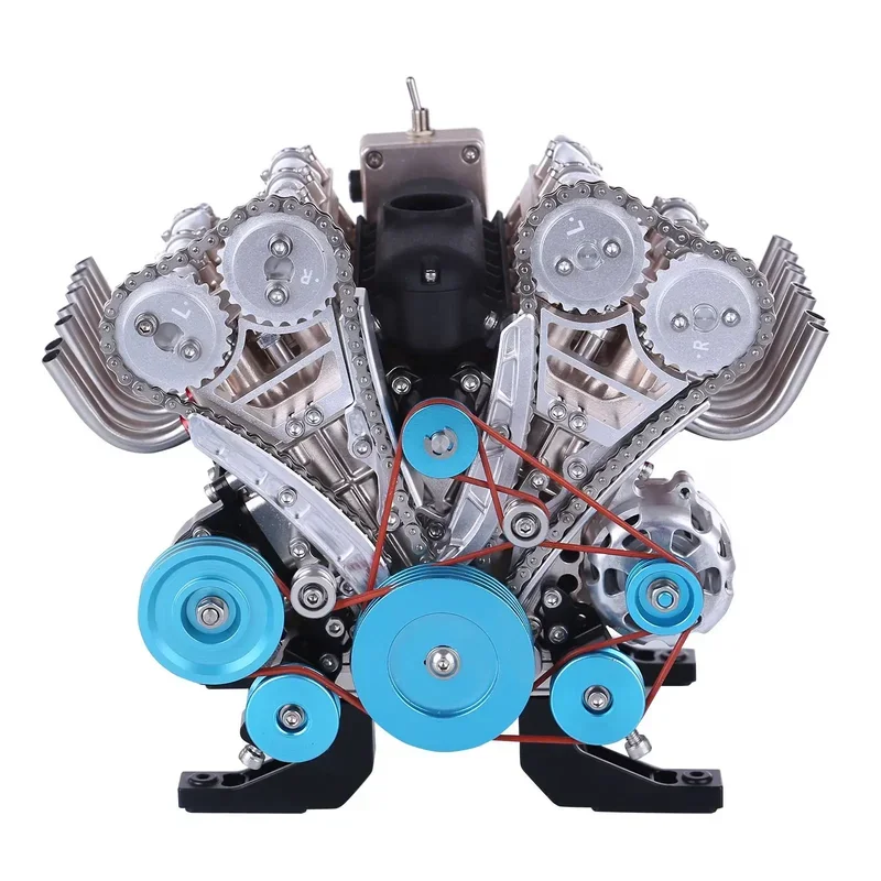 500 Pcs V8 Model Metal Mechanical Engine Science Experiment Physics Toy Decoration Teaching