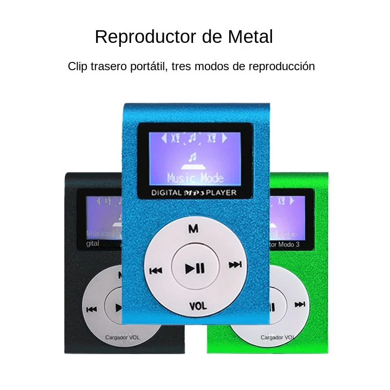 Metal clip with screen MP3 music player Mini portable clip MP3 Student Walkman MP3