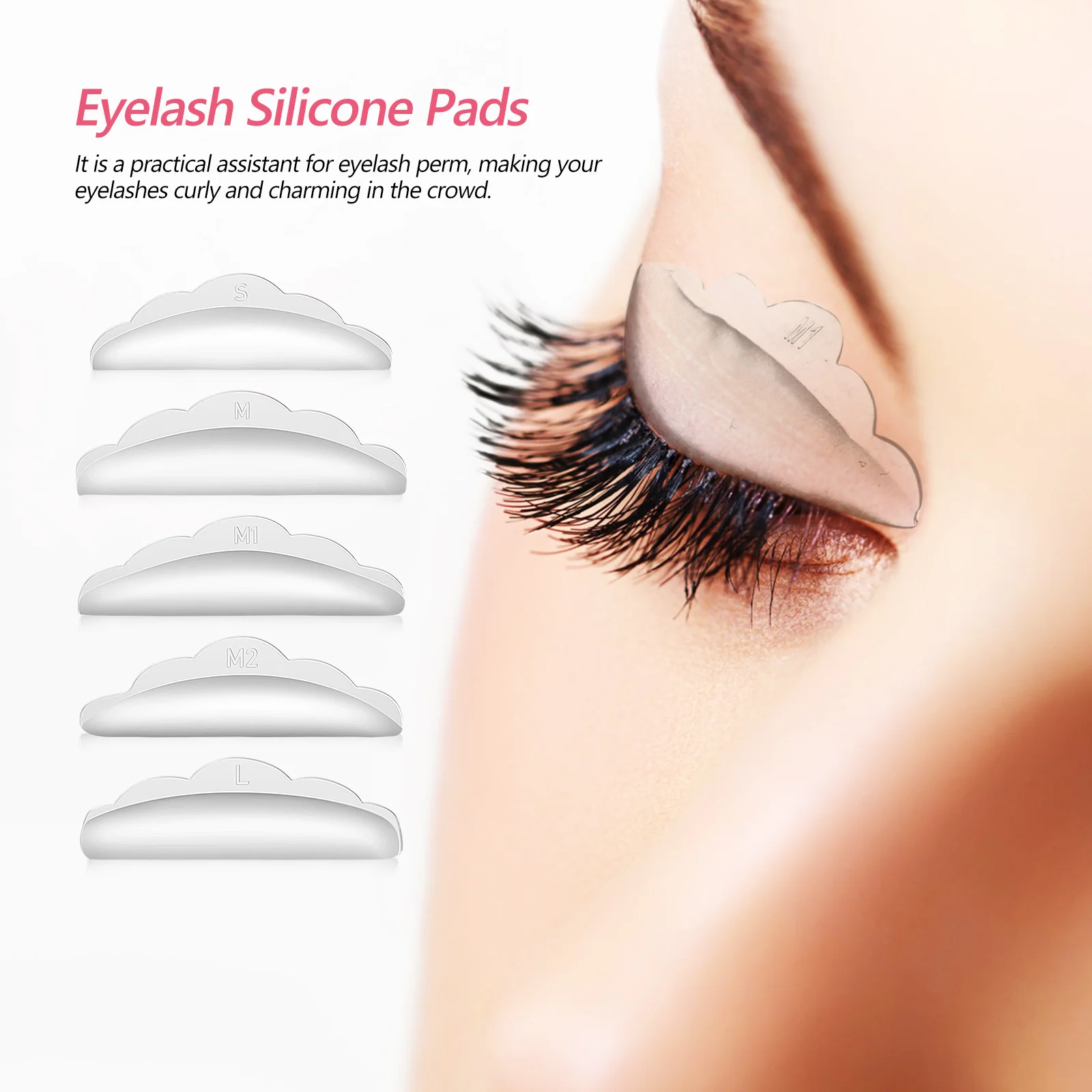 20 Pairs Lift Silicone Pads Makeup Lifting Curler Eyelash Perming Kit Large Size Lash Aid Tool Natural Lash Enhancement All Eye