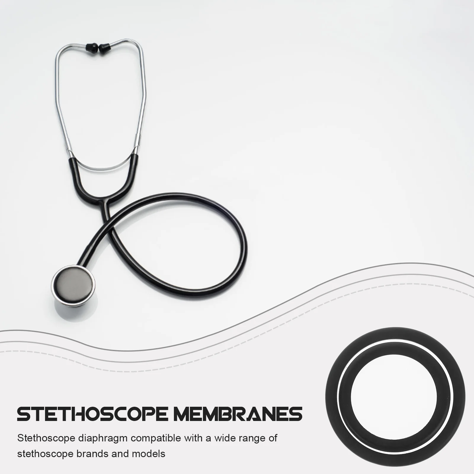 2 Pcs Stethoscope Accessories Diaphragm Cardiology Diaphragms Pediatric Replacement Spare Parts Kit for Little Boy Child