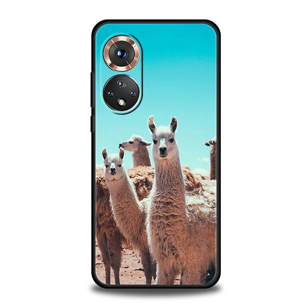 Lama Llama Alpacas Phone Case For Honor 50 10i 20i Pro Cover Bag For Honor 20 20S 10 9 8A 8S 8X 7A 5.7inch 7X Silicone Shell TPU