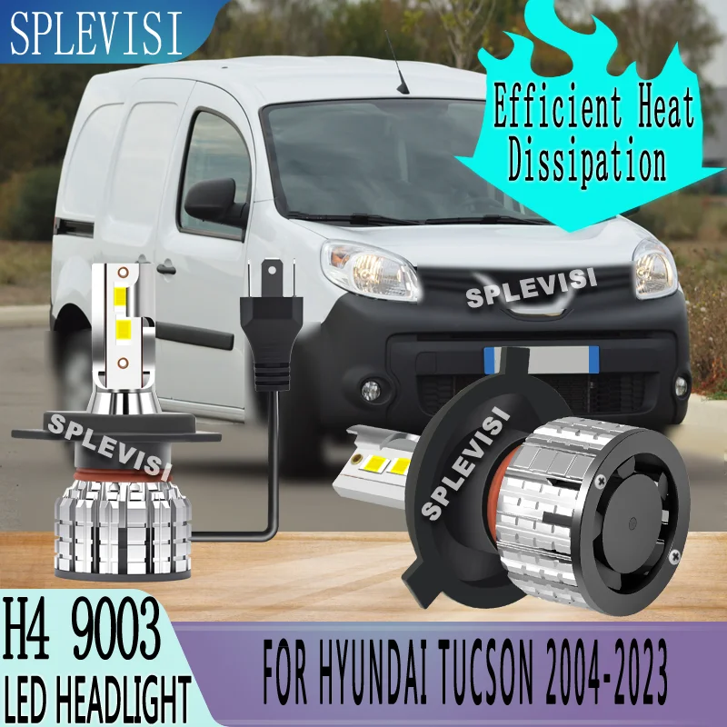 

2pcs Plug And Play Instant Heat Dissipation Car Headlight Bulbs LED For Hyundai Tucson 2004 2005 2006 2007 2008 2009 2010-2023