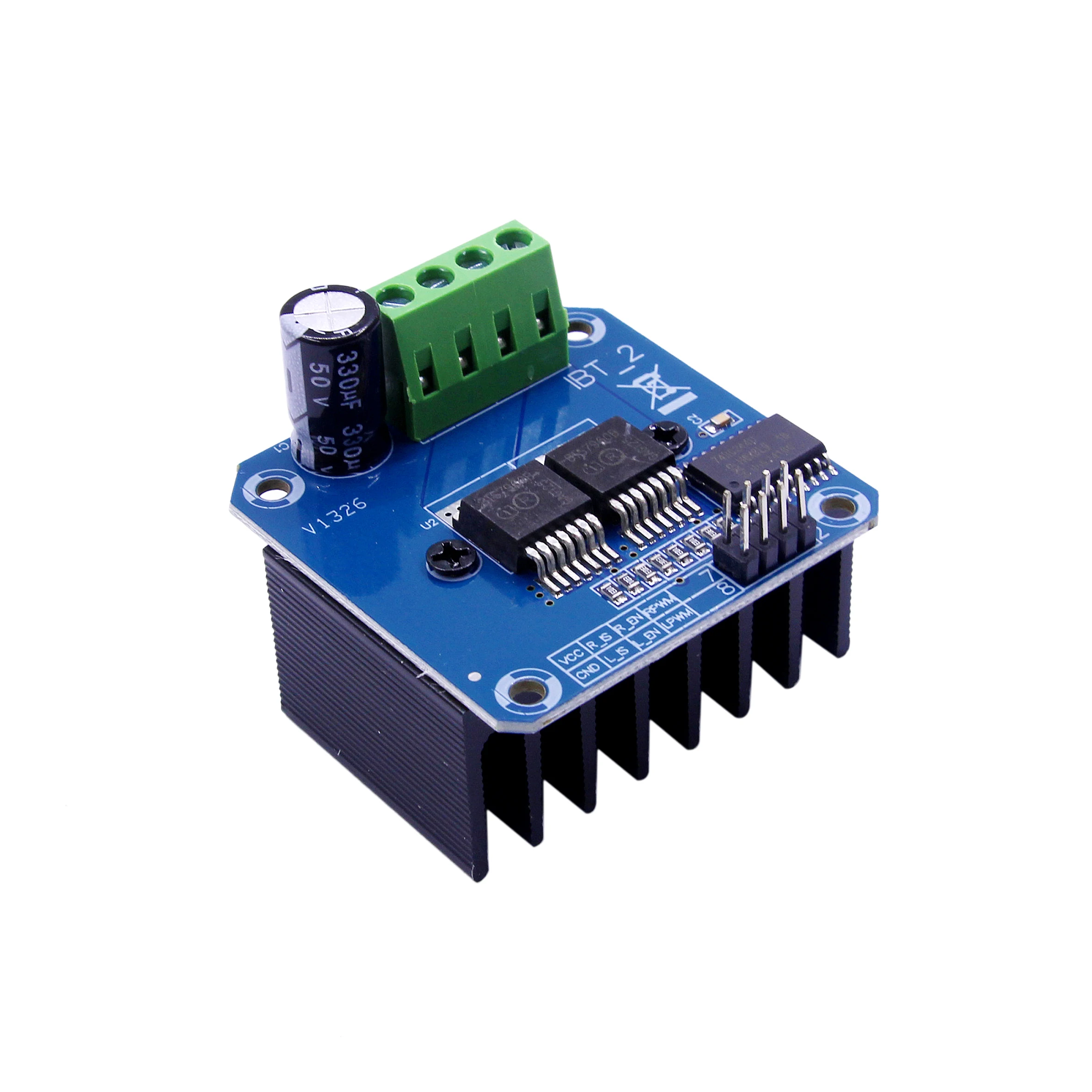 BTS7960 High Power Intelligent Vehicle Motor Drive Module BTS7960 43A Current Limiting Control Semiconductor Refrigeration Drive