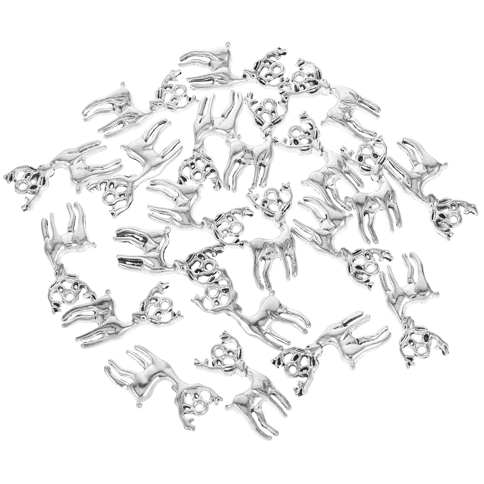 

20Pcs Durable Zinc Alloy Reindeer Pendants Christmas Elk Charms Mini Animal Charms Jewelry Making Craft Supplies Deer