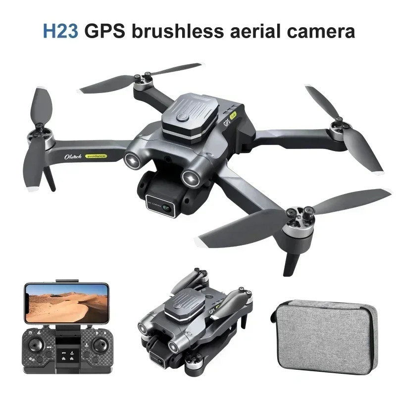 

New H23 Mini3 Brushless GPS Remote Control Drone Obstacle Avoidance 6K HD camera drones Aerial Camera One Click Return Dron Toy