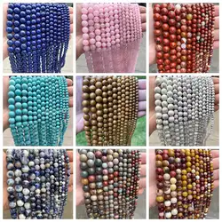 4-12mm Natural Multicolor Color Crystal Agates Stone Smooth Round Shape Loose Beads DIY Jewelry Accessories 1 Strand 38cm sk223