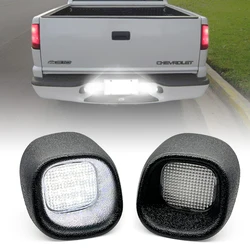 2Pcs For Chevrolet Blazer S10 Pickup GMC Jimmy Sonoma Oldsmobile Bravada White LED Number License Plate Light