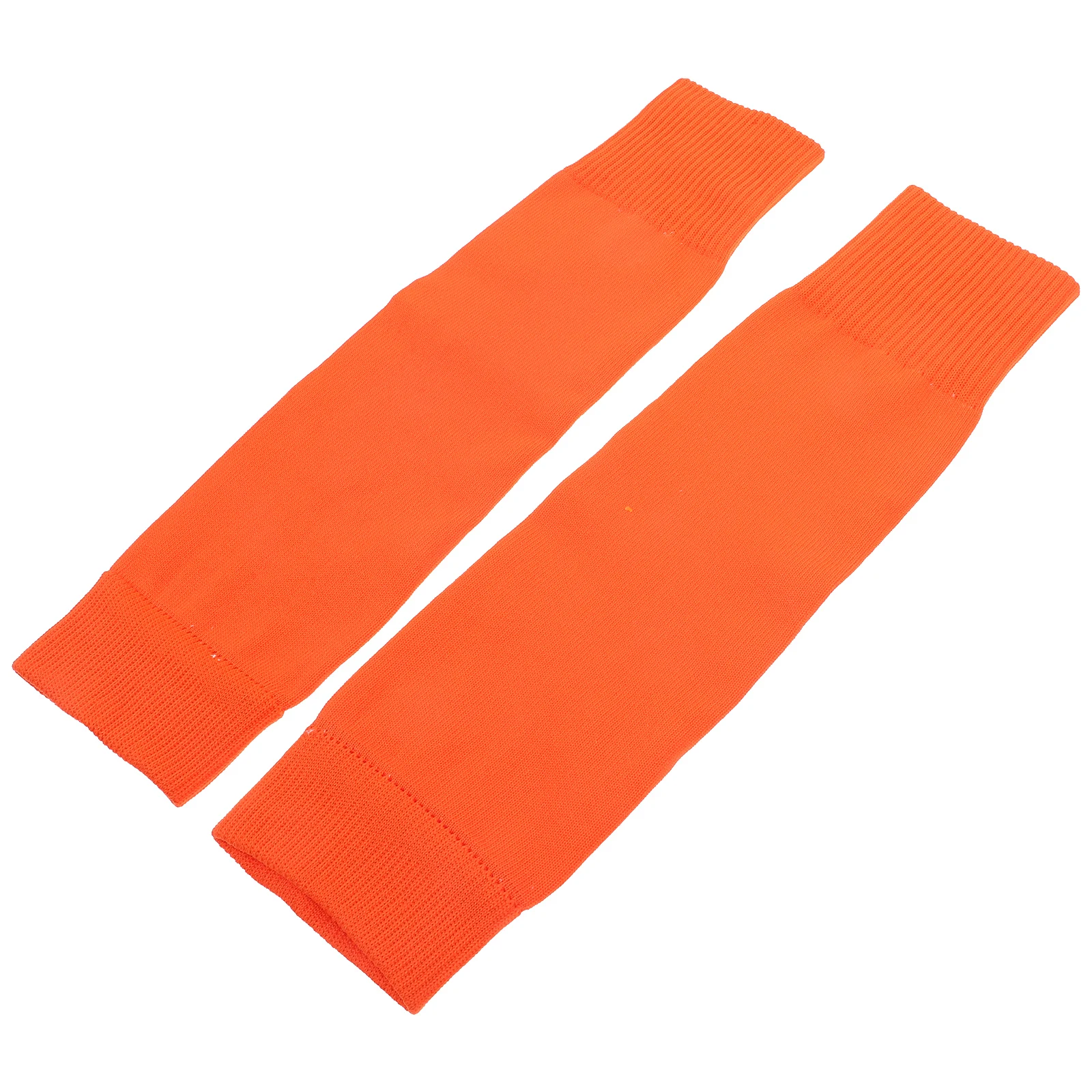 

Football Socks Calf Sleeves Breathable Warm Shin Guards Orange Adult Unisex 1 Pair Running Soccer Leggings Thermal