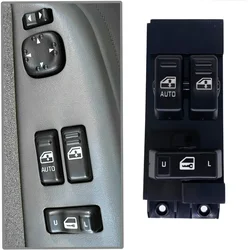 Car Front Left Electric Master Window Switch Button for Chevrolet Silverado GMC Sierra 1500 2500 3500 15054161 15753934 Black