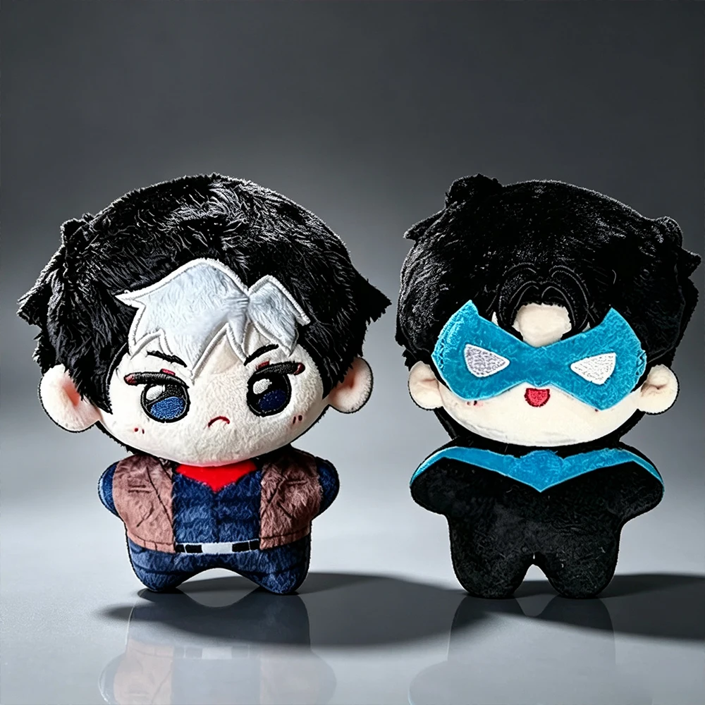 Superhero Nightwing Red Hood Cosplay Cotton Doll Plush Stuffed Dolls Cute Room Decoration Unisex Christmas Accessory