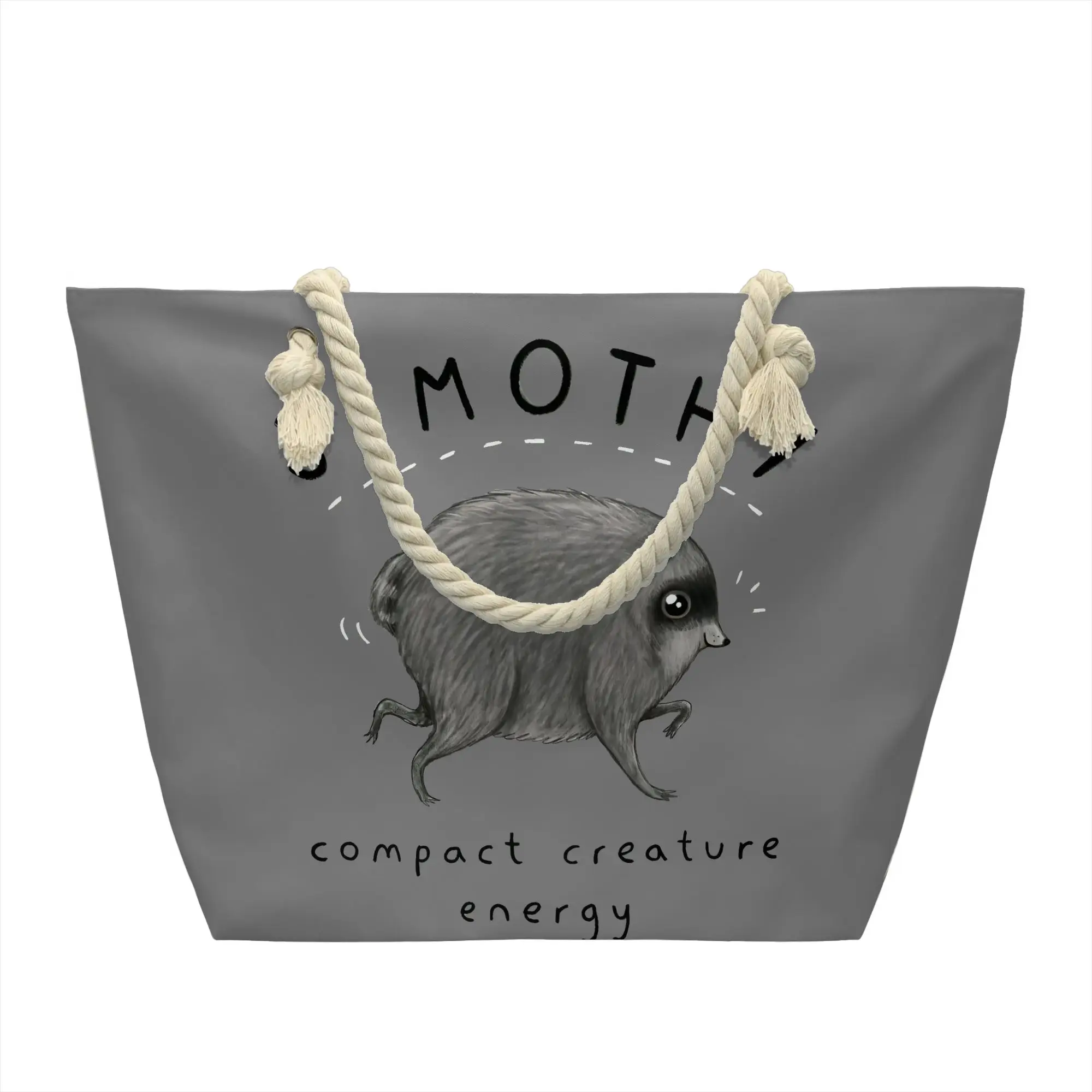Fashion Print Jimothy Raccoon Tote Shopping Bags Washable Canvas Shoulder Shopper Funny Animal Handbag