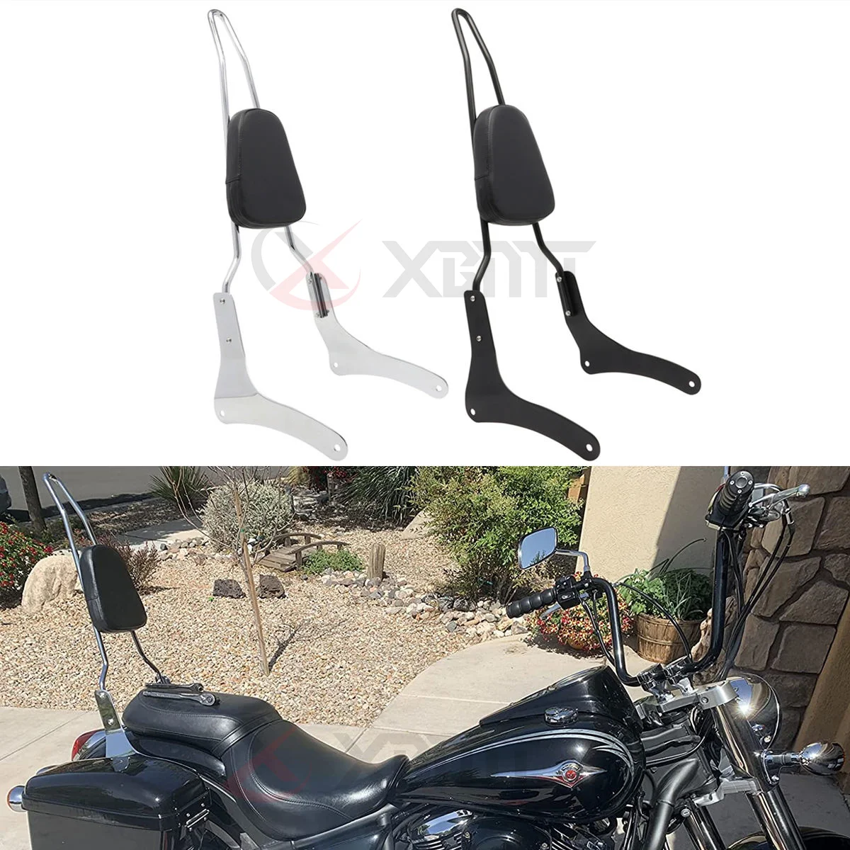 Motorcycle Backrest Sissy Bar For Kawasaki Vulcan 900 VN900 Custom Classic 1996-2023 2022 2021 2020 2019 2018 2017 2016 2015