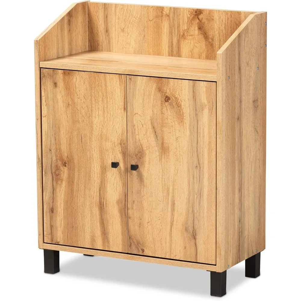 Rossin Shoe Cabinets, Oak/Black